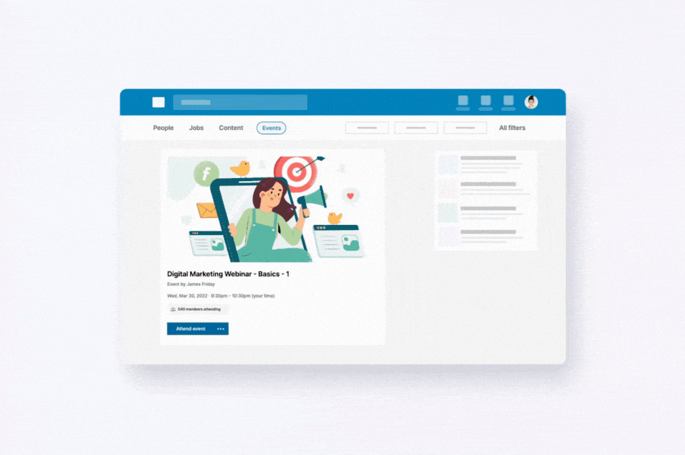 Extension Linkedin Chrome pour récupérer données depuis un évènement LinkedIn