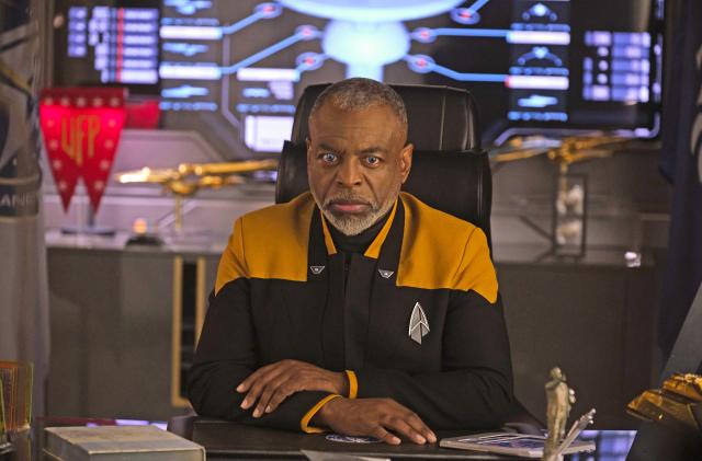 LeVar Burton as Geordi La Forge in"The Bounty" Episode 306, Star Trek: Picard on Paramount+.  