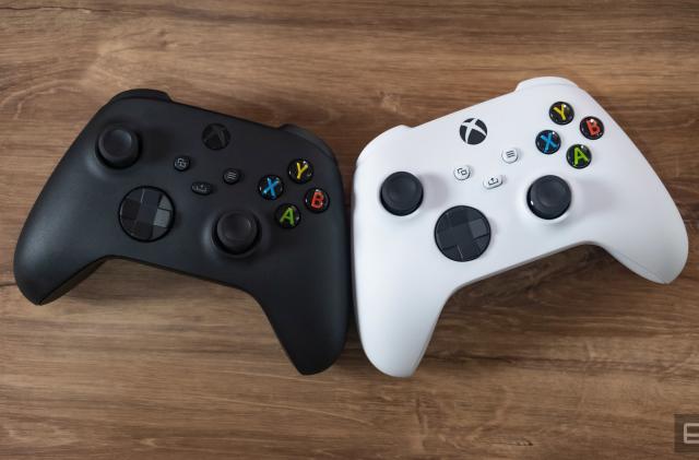Microsoft's new Series X console and its accessories.