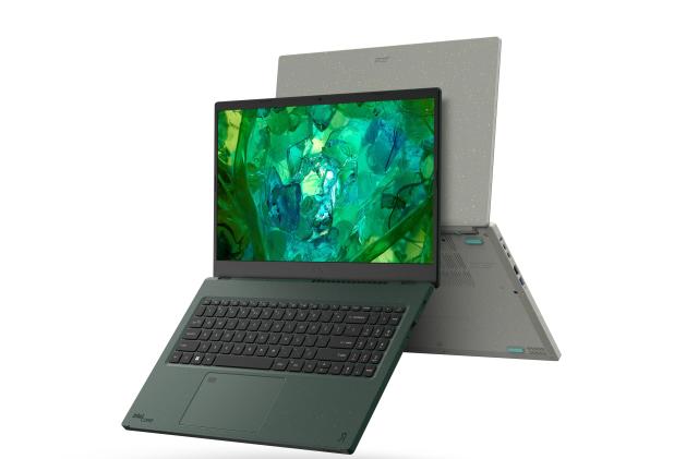 Acer's new eco-friendly laptop more recycled plastic than ever.