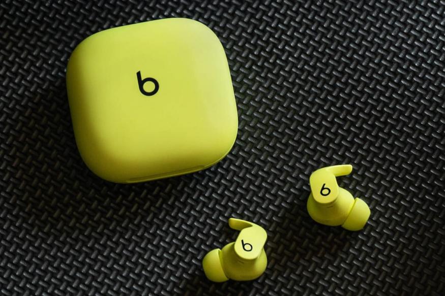Beats Fit Pro earbuds in Volt Yellow