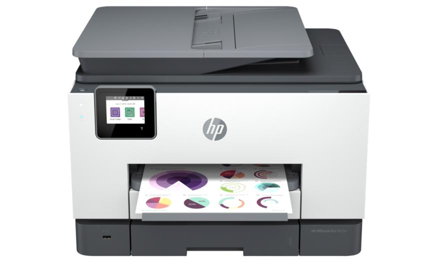 HP OfficeJet 9022e all-in-one printer against a white background.