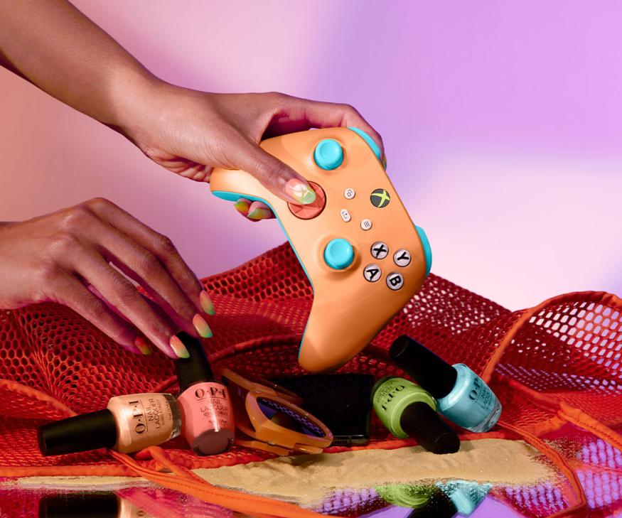 Microsoft collaborated with OPI to make this brightly colored gamepad. 