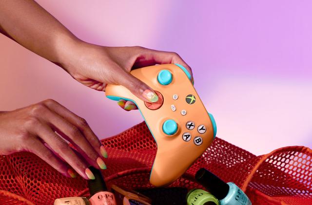 Microsoft collaborated with OPI to make this brightly colored gamepad. 