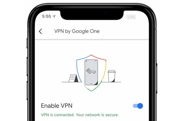 Google One VPN on iPhone