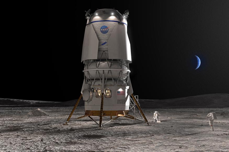 Render of Blue Origin's Blue Moon lander