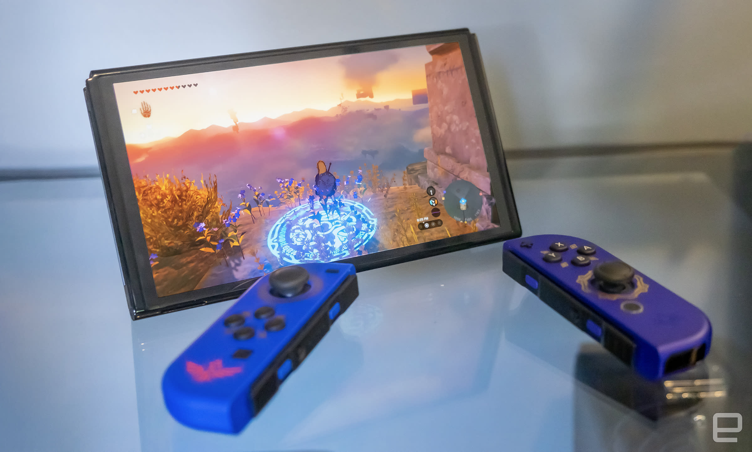 Photo of a Nintendo Switch running The Legend of Zelda: Tears of the Kingdom.
