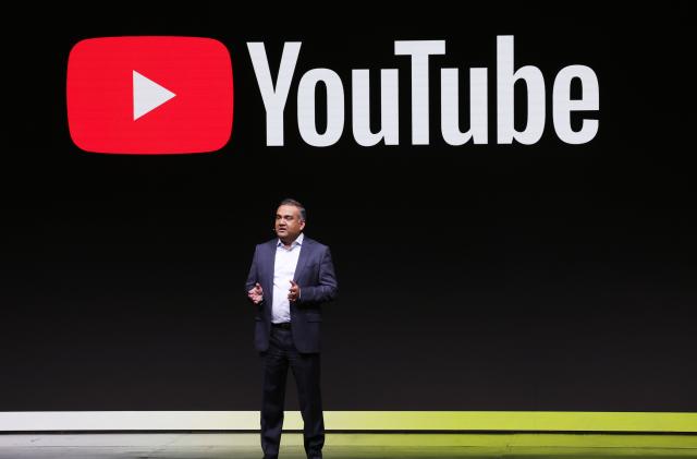 NEW YORK, NEW YORK - MAY 17: YouTube CEO Neal Mohan speaks onstage during YouTube Brandcast 2023 at David Geffen Hall on May 17, 2023 in New York City. (Photo by Kevin Mazur/Getty Images for YouTube)
